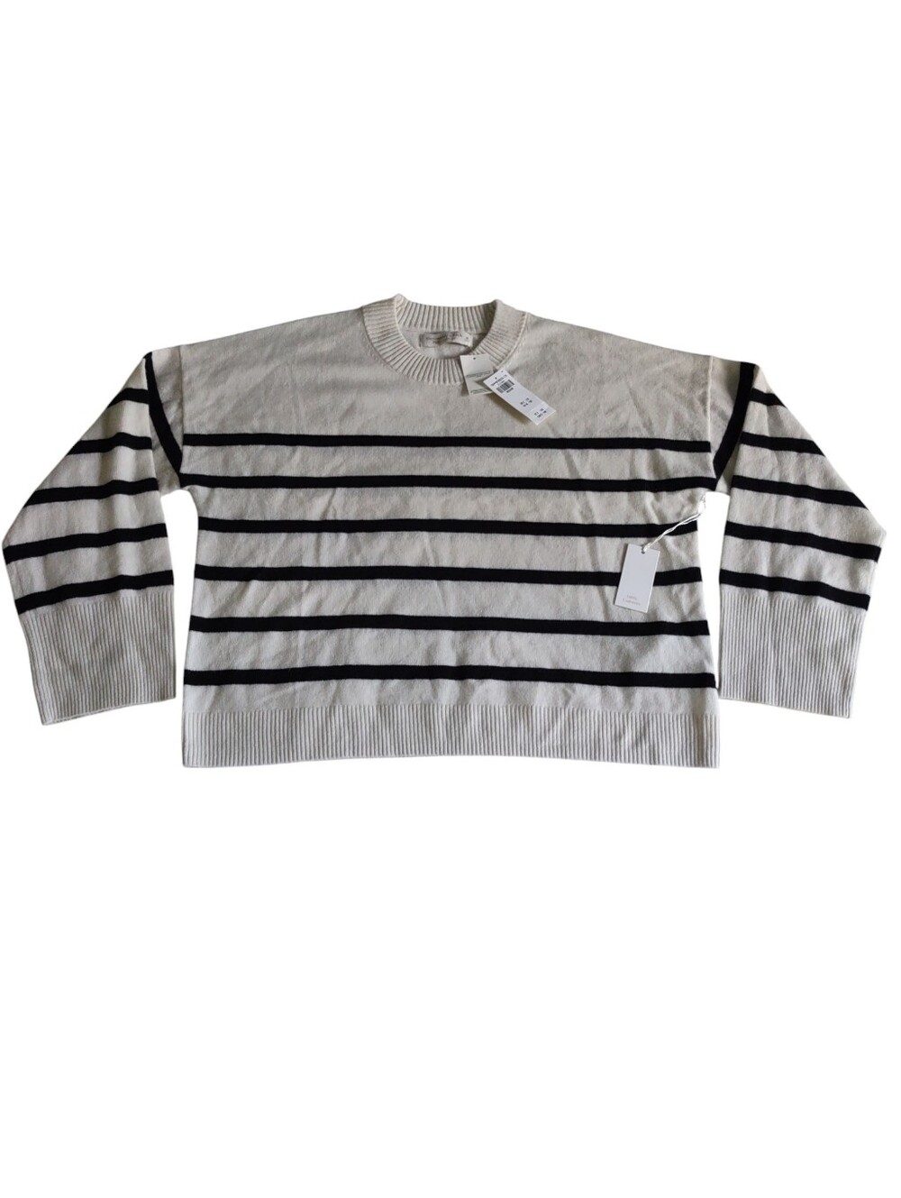 Abercrombie & Fitch Medium 100% Cashmere Striped Sweater